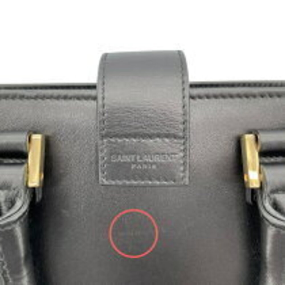 Saint Laurent Black Shoulder Leather Cabas Baby Bag - Picture 6 of 10